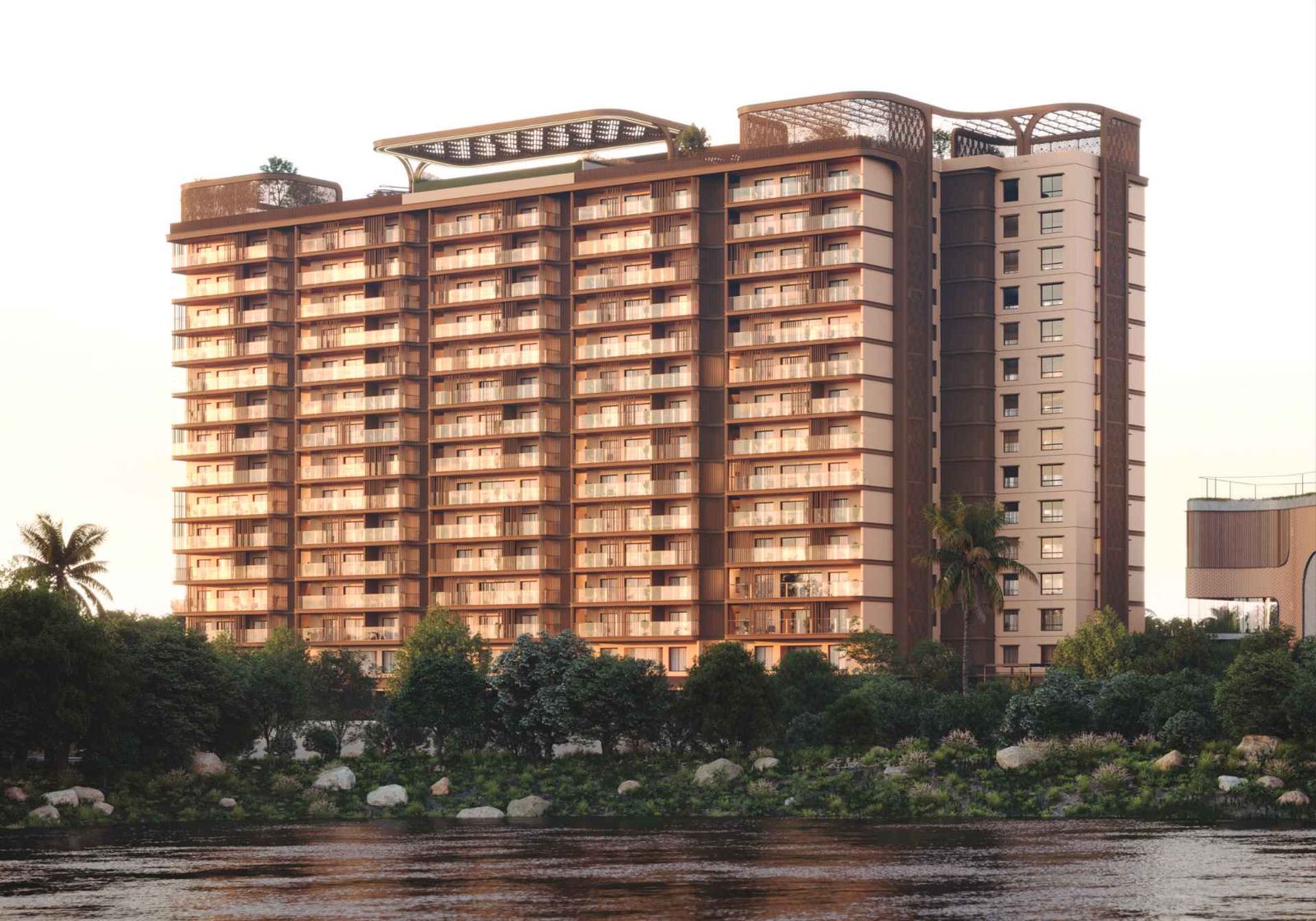Beaumonde — Lake-side elevation