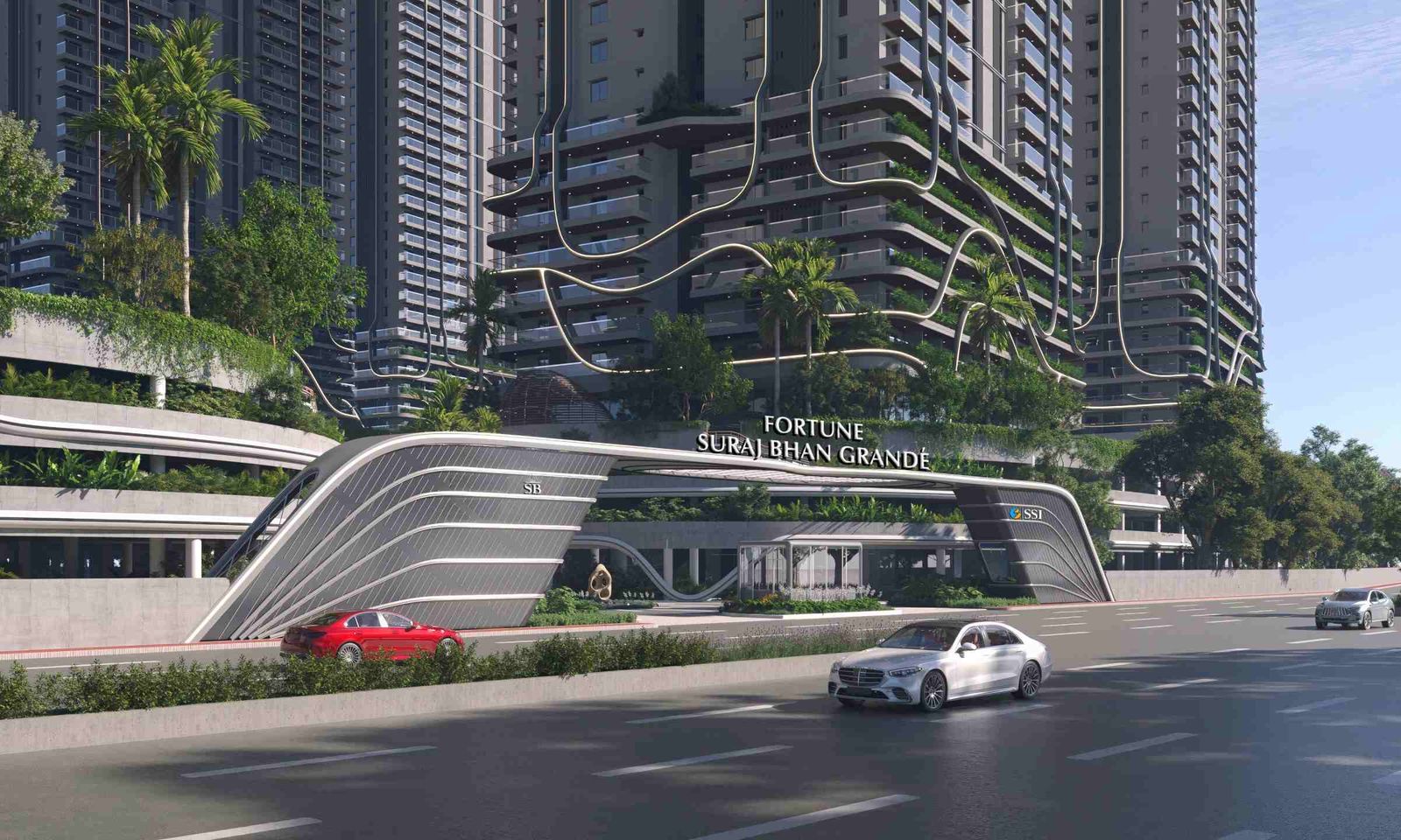 Fortune Grande — Entrance and podium