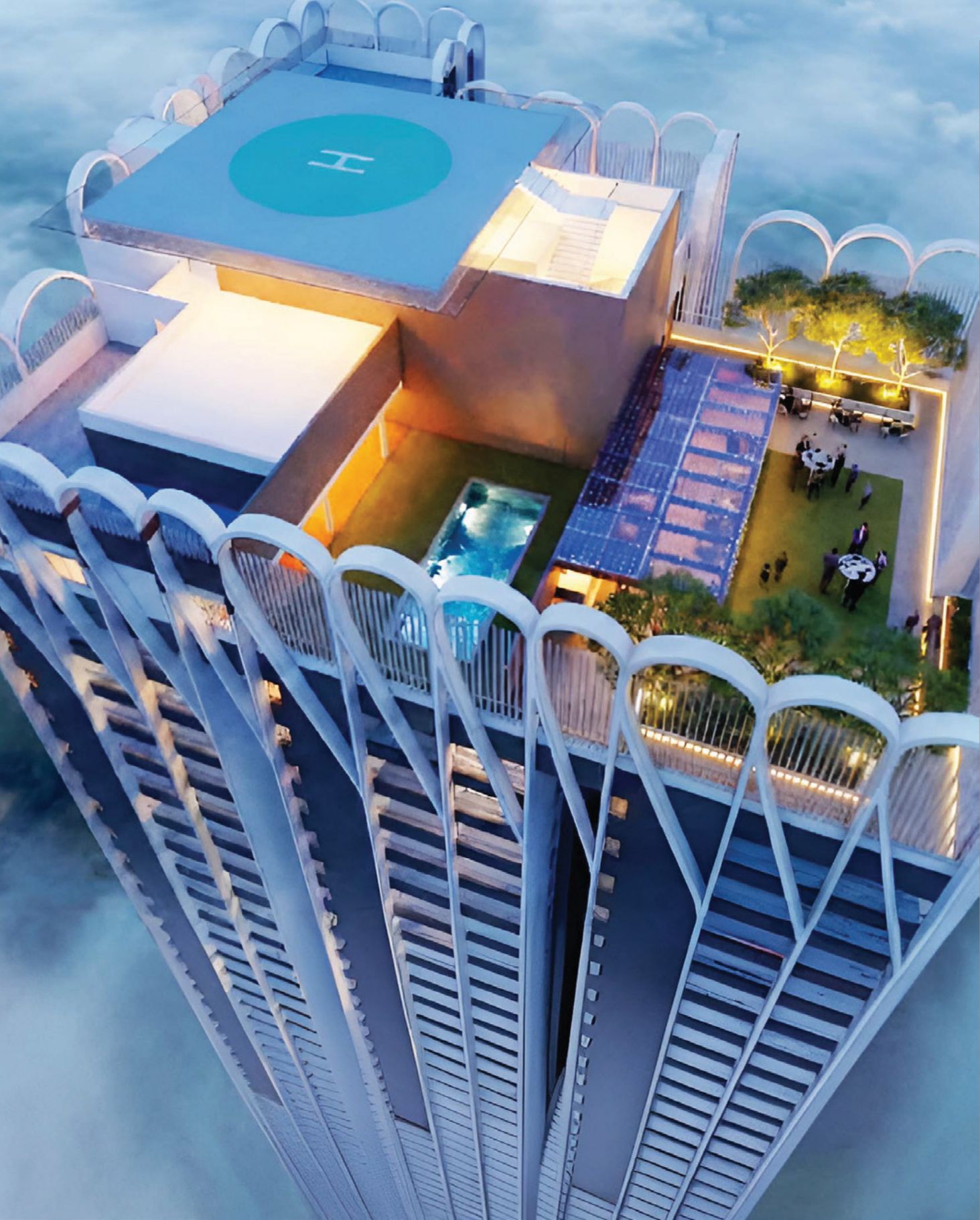 One — Rooftop amenities