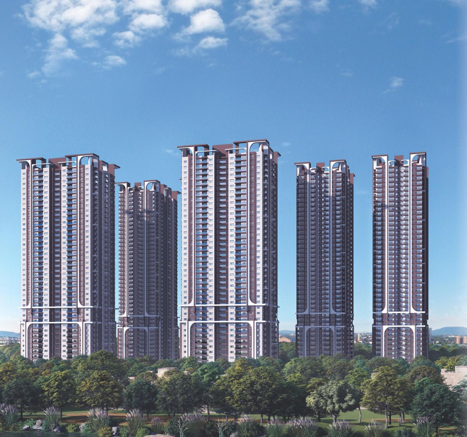 Pristinia — Daytime view of the towers